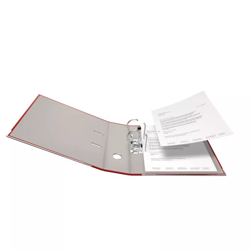FALKEN Color Lever Arch File, Plastic, 80 mm Spine, DIN A4, Red