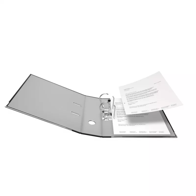 FALKEN Color Lever Arch File, Plastic, 80 mm Spine, DIN A4, Black