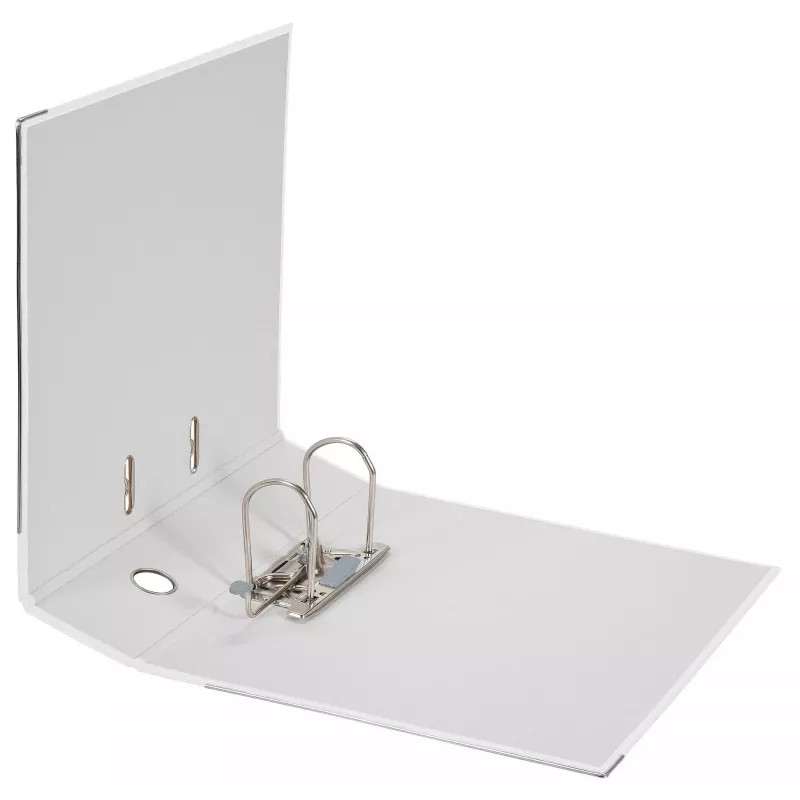 FALKEN Color Lever Arch File, Plastic, 80 mm Spine, DIN A4, White