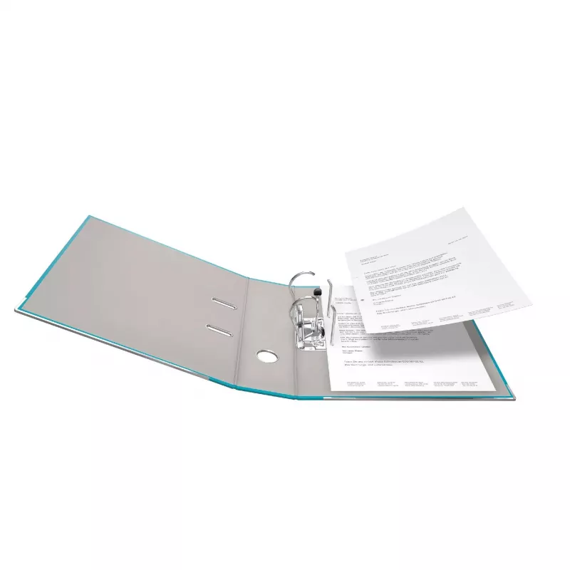 FALKEN Color Lever Arch File, Plastic, 80 mm Spine, DIN A4, Turquoise