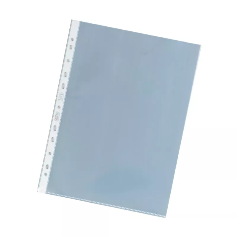 herlitz Sheet Protectors DIN A4, Crystal Clear, 0.085 mm PP, Euro Punched, Open Top