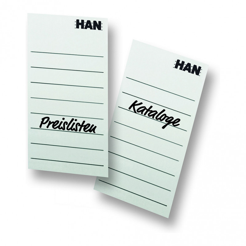 HAN labelling labels 6.5 x 10.4 cm