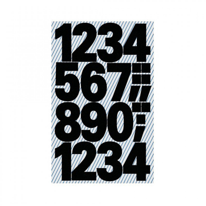 AVERY Zweckform 3785 Adhesive Numbers, Black, 25.0 mm, 48 Labels