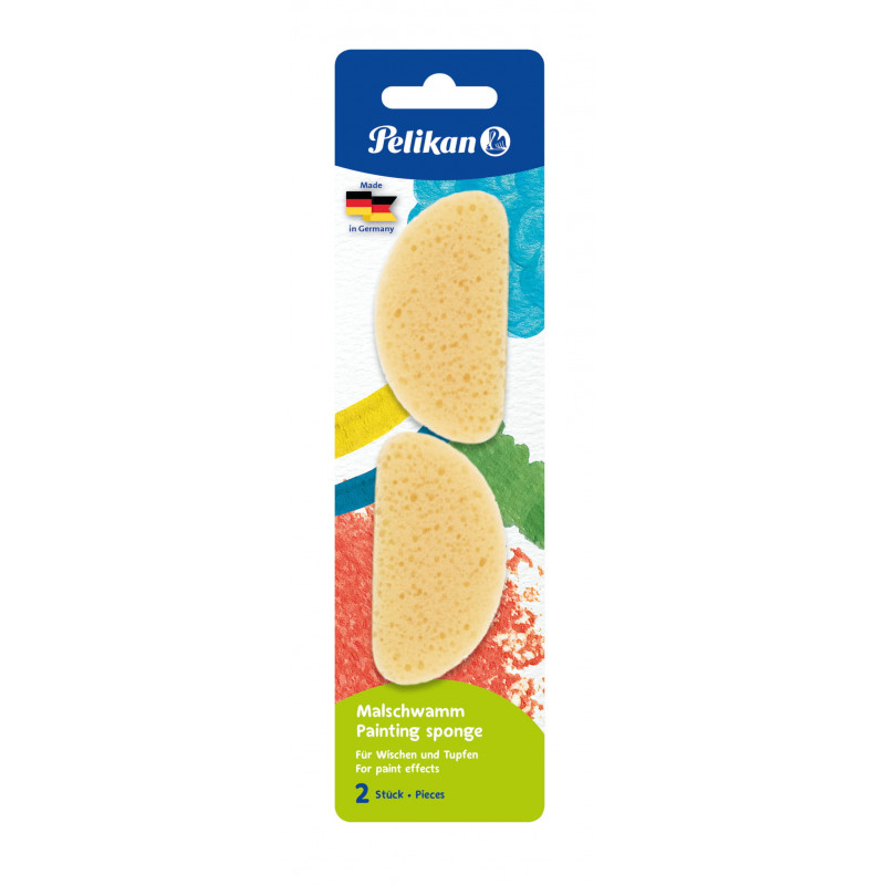 Pelikan paint sponges yellow