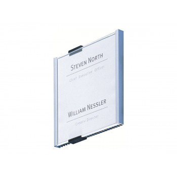 Durable INFO SIGN Door Sign, 210 x 148.5 mm, Metallic Silver (480523)
