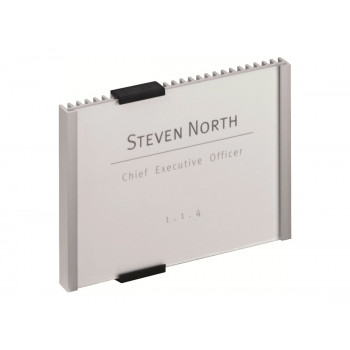 Durable INFO SIGN Door Sign, 210 x 148.5 mm, Metallic Silver (480523)