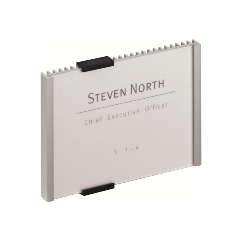Durable INFO SIGN Door Sign, 210 x 148.5 mm, Metallic Silver (480523)