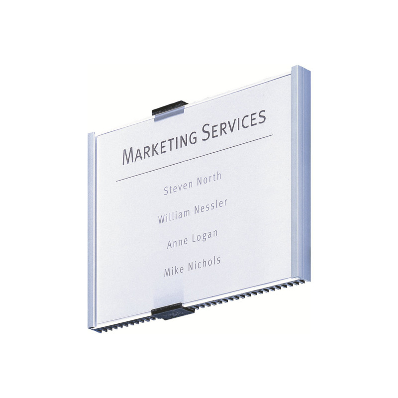 Durable INFO SIGN Door Sign, 210 x 148.5 mm, Metallic Silver (480523)