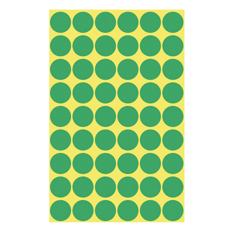 Avery Zweckform 3143 Marking Dots, Ø 12 mm, Green, 270 pcs