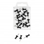 WEDO pinboard pins, black, contents: 20 pieces, pin length: 12 mm, head diameter: 10 mm, in clear-view box (54 101)