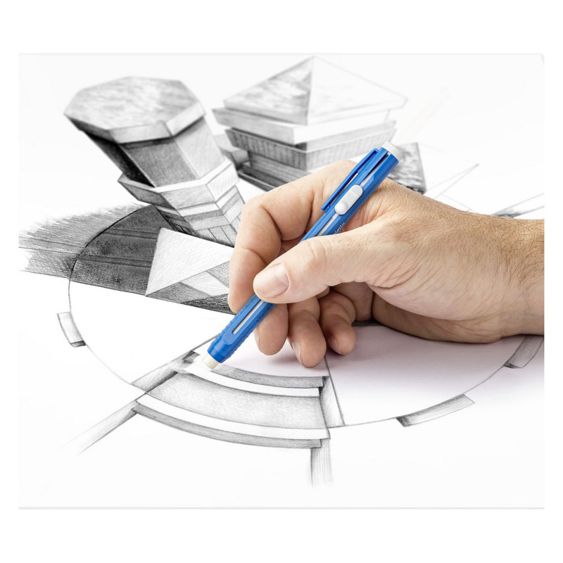 STAEDTLER Mars plastic 528 50 Refillable Eraser Pen, Blue