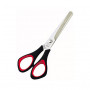 WEDO Universal All-Purpose Scissors, Rounded Tip, 155 mm, Black/Red, Polished Stainless Steel (976 6)