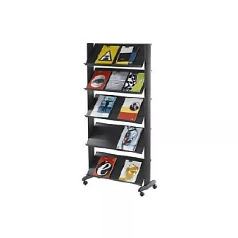 PAPERFLOW brochure rack black DIN A4 85.5 x 38.5 x 167.5 cm