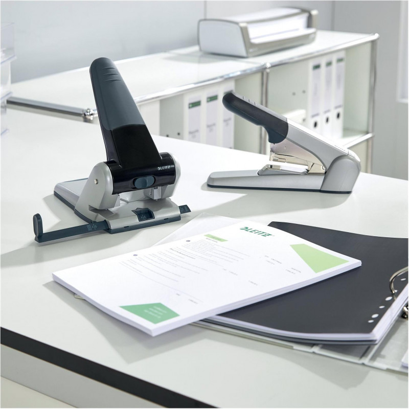 Leitz 5180 Filing Punch, Black