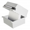 HAN index card box A5 for 800 index cards grey