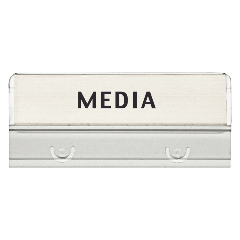 bene Full-View Index Tabs, Plastic, Transparent