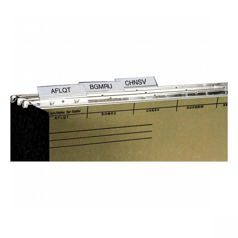 bene Full-View Index Tabs, Plastic, Transparent