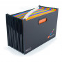 RAPESCO® Expanding Folder DIN A4, Extra Wide, 13 Compartments, Black