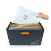 RAPESCO® Expanding Folder DIN A4, Extra Wide, 13 Compartments, Black