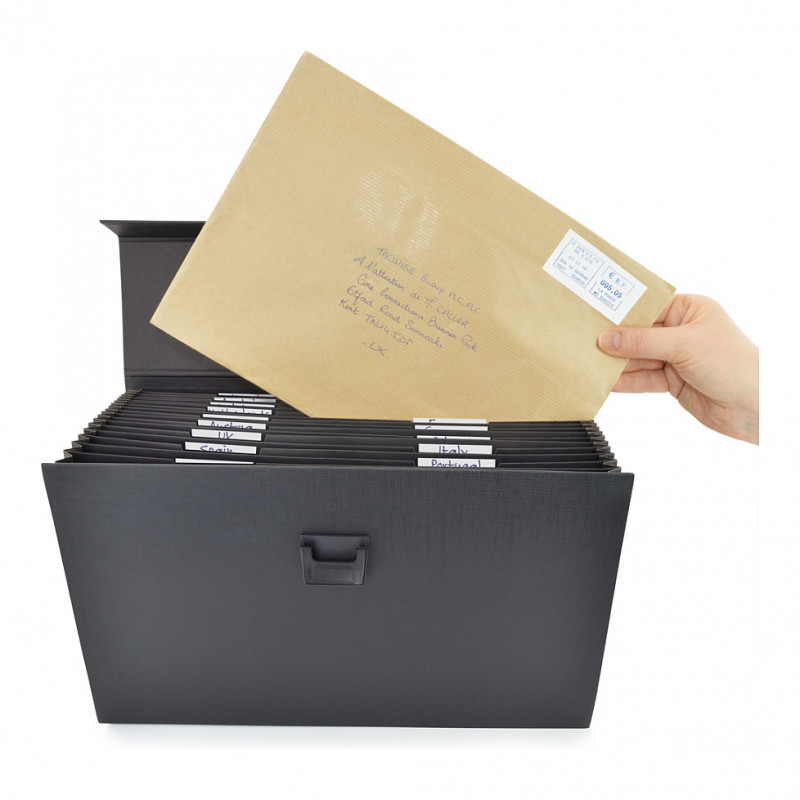 RAPESCO® expanding file DIN A4 19-pocket black