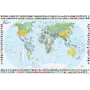 Veloflex Desk Pad World Map, 60 x 40 cm