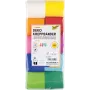 folia crepe paper decorative ribbons colour assorted 32.0 gsm 10 rolls