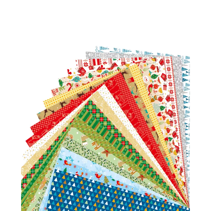 folia Christmas Motif Pad, 270 g/m², Assorted Colours