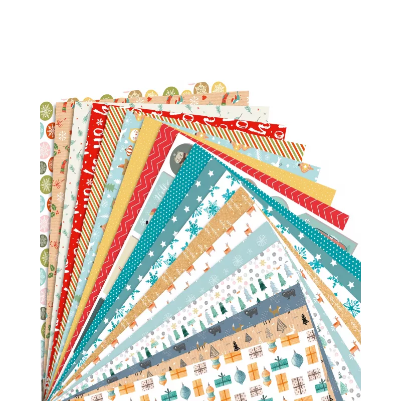 folia Motif Pad Winterzauber, 270 g/m², Assorted Colours