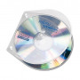 VELOFLEX VELOBOX CD/DVD Cases for 1 Disc, Transparent, 10 pcs.