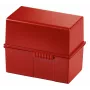 HAN A7 index card box A7 300 index cards red