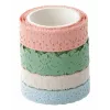 folia Washi Deco Tape Set, 4 x 5 m, Pastel