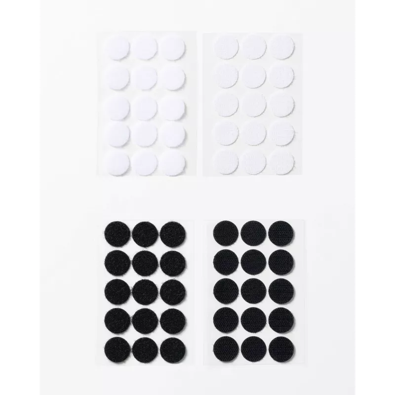 Folia Hook-and-Loop Dots, Black & White (2301)