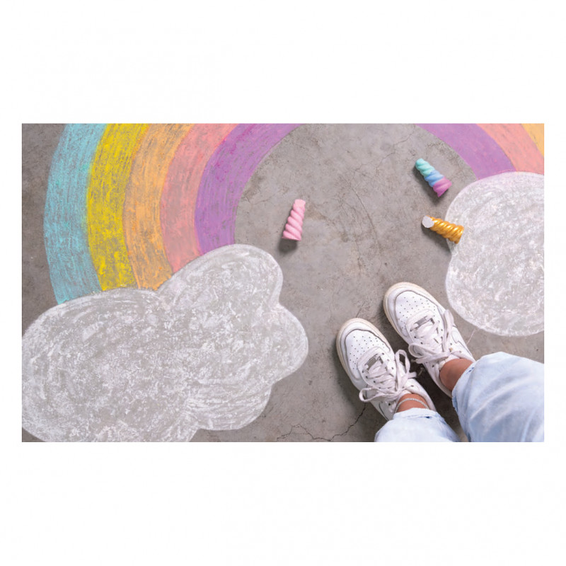 folia Unicorn pavement chalk colour assorted
