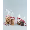 folia cellophane bag 14.0 x 23.0 cm transparent with gold print