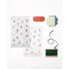 Folia PP Block Bottom Bag A FLORAL CHRISTMAS, 14.5 x 23.5 cm