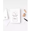 folia folding cards, 5 cards, white