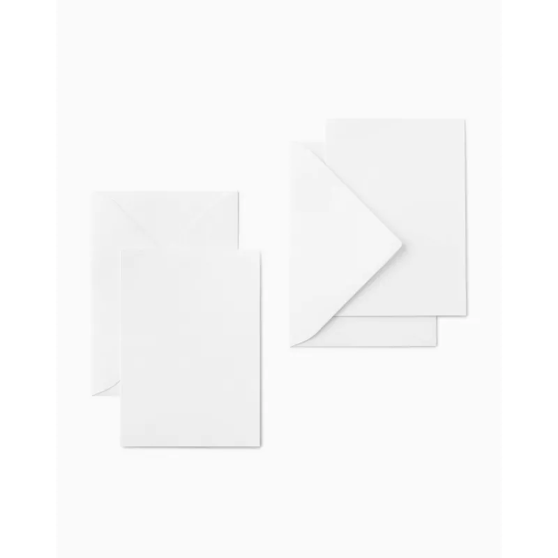 folia folding cards, 5 cards, white