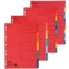 FALKEN Binder Dividers DIN A4, Full Format, Blank, Coloured, 10-Part