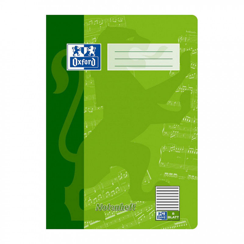 OXFORD Music Notebook DIN A4 8 Sheets
