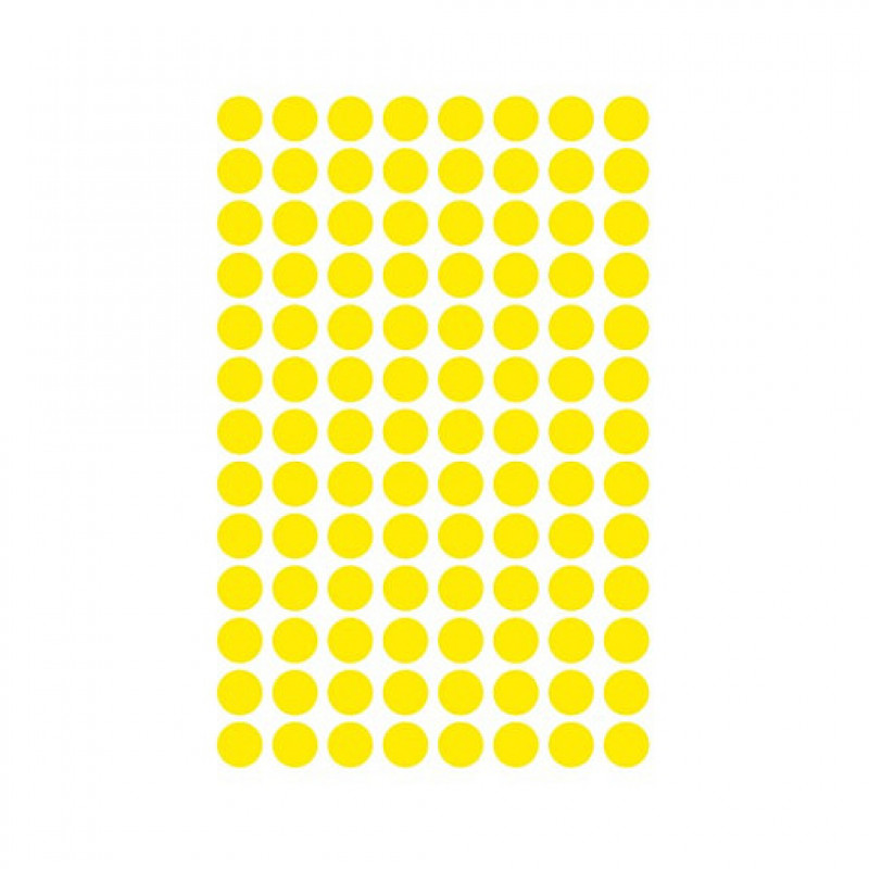 AVERY Zweckform Marking Dots 3013, Yellow, Ø 8 mm, 416 Pieces