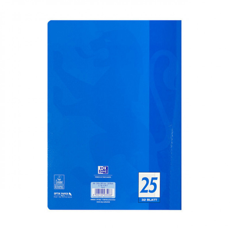 OXFORD double exercise book lined DIN A4 32 sheets