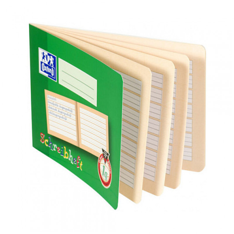 OXFORD handwriting practice notebook lined DIN A5 landscape 16 sheets