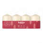 Bolsius Cylinder Candles Ø60x40 mm, Cream, 4 pcs