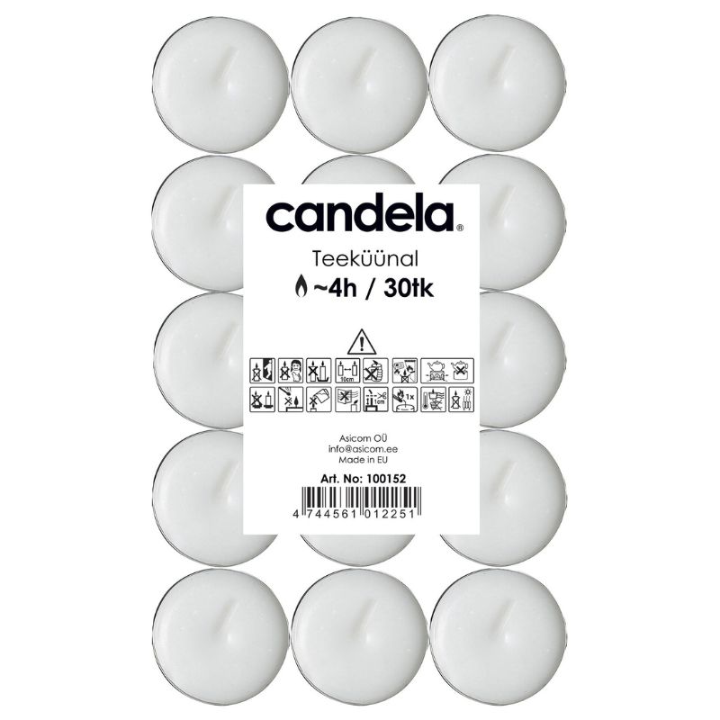 Candela Tealights, 30 pcs