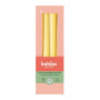 Bolsius Table Candles 245/24 mm, Yellow, 4 pcs