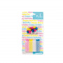 Bolsius Birthday Cake Candles with Holders, 12 pcs, Multicoloured