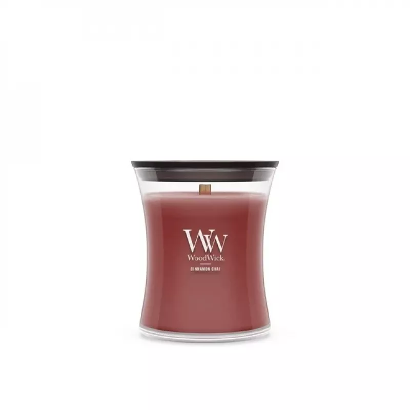 WoodWick Small Candle, Cinnamon Chai