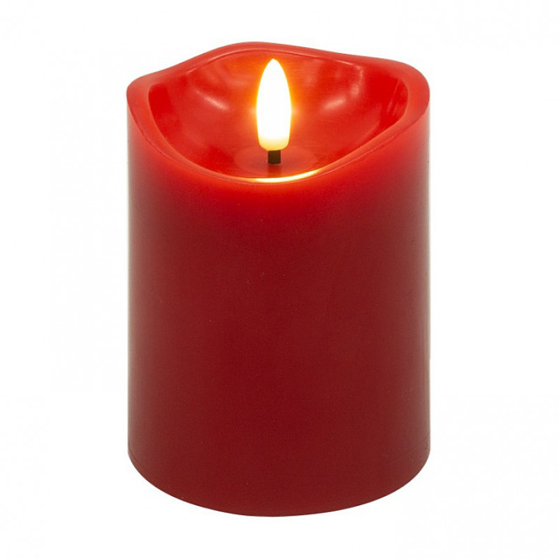 Goobay LED Wax Candles, 10 cm, Red