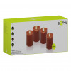 Goobay LED Wax Candles, 10 cm, Red