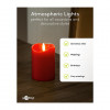 Goobay LED Wax Candles, 10 cm, Red